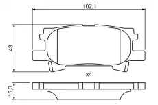 Тормозные колодки дисковые BOSCH 0 986 494 224