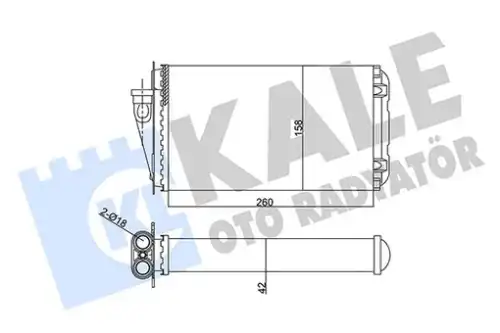 Радиатор печки KALE 352030