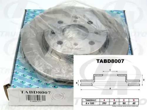 Тормозной диск TRUSTAUTO TABD8007