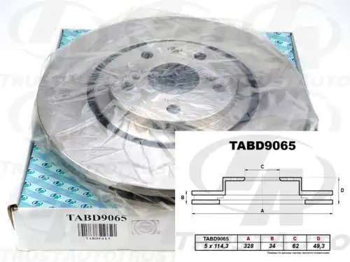 Тормозной диск TRUSTAUTO TABD9065