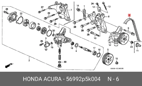 HONDA 56992-P5K-004