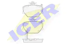 Тормозные колодки дисковые ICER 181274
