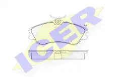 Тормозные колодки дисковые ICER 181570