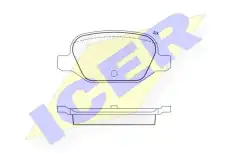 Тормозные колодки дисковые ICER 181501