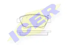 Тормозные колодки дисковые ICER 181535