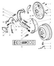 колодки бараб. торм. Jeep 04796310