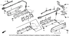 Прокладка коллектора ACURA 18115PY3004