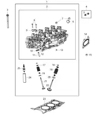 Прокладка ГБЦ JEEP 68088018AF