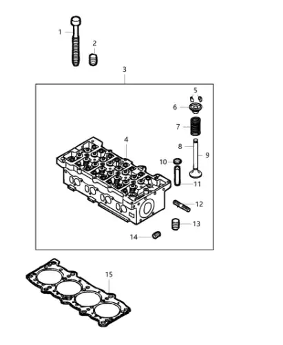 Прокладка ГБЦ JEEP 68402613AA