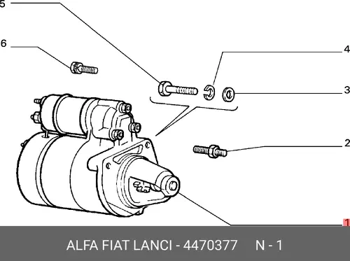 Стартер LANCIA 4470377