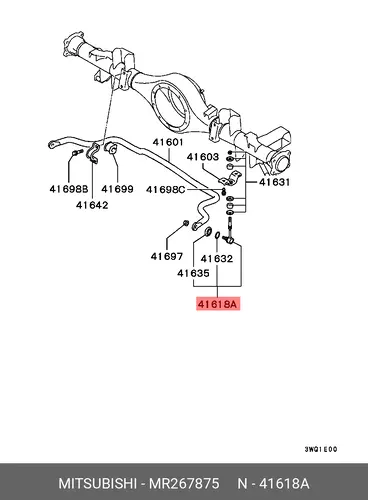 стойка R стабилизатора MR267875 MITSUBISHI