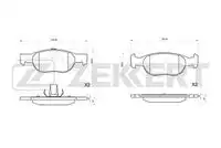 Тормозные колодки дисковые ZEKKERT BS-1045