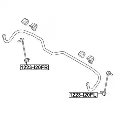 Тяга стабилизатора FEBEST 1223-I20FR