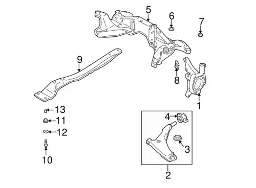 Рычаг подвески MITSUBISHI MR554376