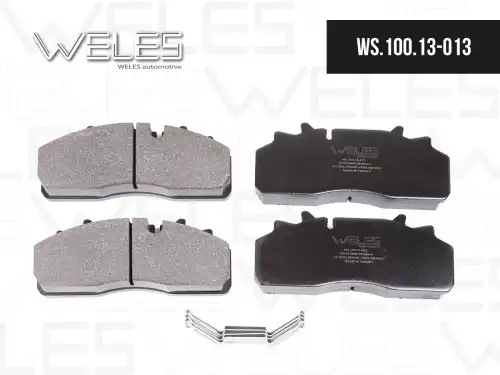 Тормозные колодки дисковые WELES WS.100.13-013