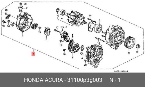 Генератор HONDA 31100-P3G-003