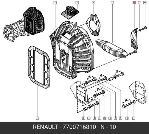 TOLE PROTECTION 7700716810 RENAULT