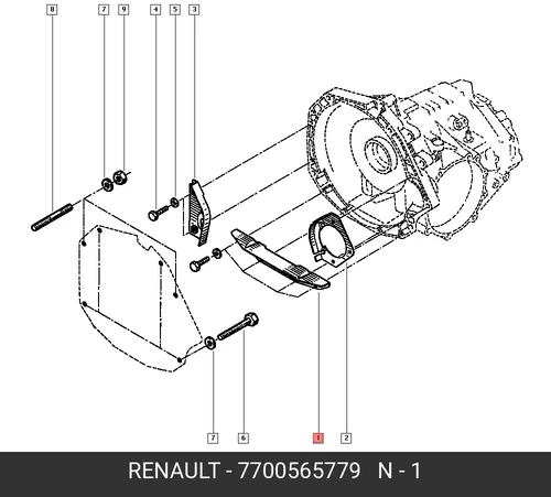 TOLE INF 7700565779 RENAULT