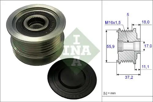 CLUTCH PULLEY 535 0096 10 INA
