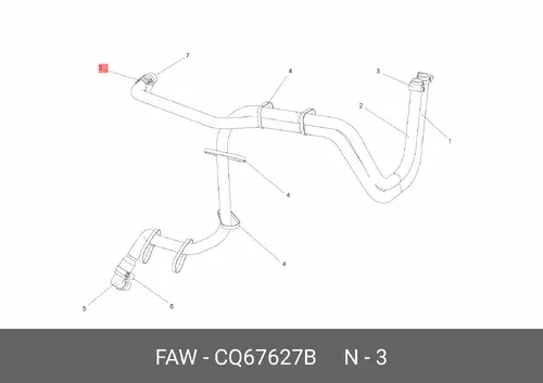 Хомут CQ67627B FAW