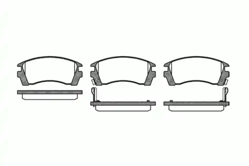 Тормозные колодки дисковые передняя ось REMSA 0363.02