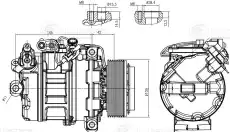 компрессор кондиционера!\ BMW 5/F10 10> LCAC 2608 LUZAR