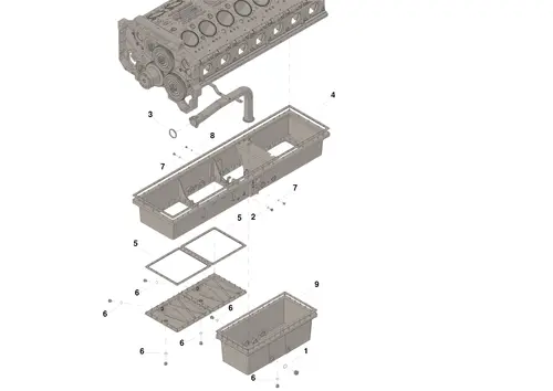 Gasket Set - Lower Oil Pan 4956000 CUMMINS