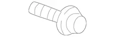 GUIDE,FRT S/D WDO CHAN(FLAT SLIDER W/LONG RIVET)(10.765) 16624405 PONTIAC