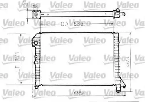 Радиатор системы охлаждения двигателя VALEO 810976