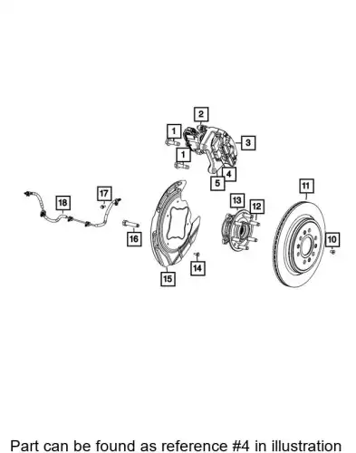 Тормозные колодки дисковые CHRYSLER 68564742AA