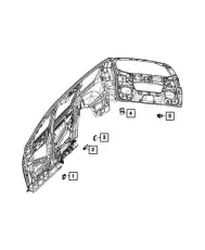 REAR DOOR 68508894AB CHRYSLER