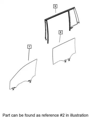 REAR DOOR 68459881AB CHRYSLER