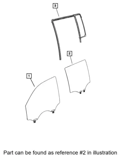 REAR DOOR 68426501AA CHRYSLER
