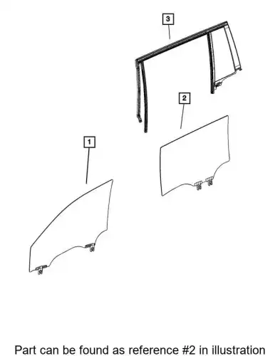REAR DOOR 68459887AB CHRYSLER