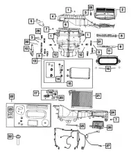 A/C AND HEATER UNIT 68542648AA CHRYSLER
