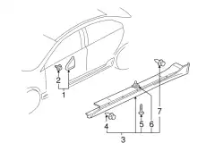 AIR DAM SIDE 6512A486 CHRYSLER