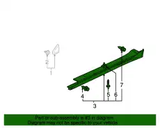 AIR DAM SIDE 6512A486 CHRYSLER