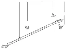 AIR DAM-SIDE 6512A421 CHRYSLER