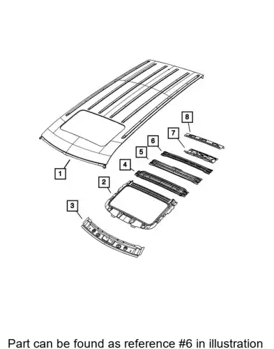 ROOF 68376180AA CHRYSLER