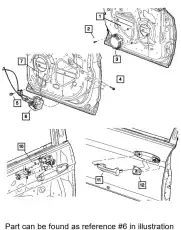 LATCH FRONT DOOR 4894267AG CHRYSLER