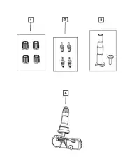SENSOR-TIRE PRESSURE 68378369AF CHRYSLER