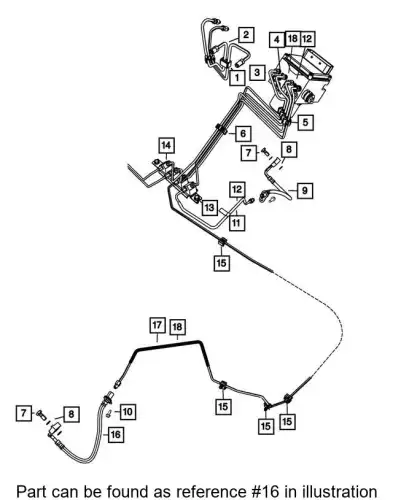 BRAKE 68448122AB CHRYSLER