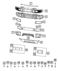 BUMPER 68293705AC CHRYSLER
