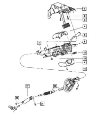 STEERING COLUMN INTERMEDIAT 55351285AD CHRYSLER