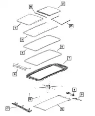 SUNROOF 68528644AA CHRYSLER