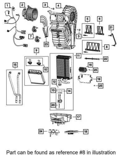 TEMP 68565841AA CHRYSLER