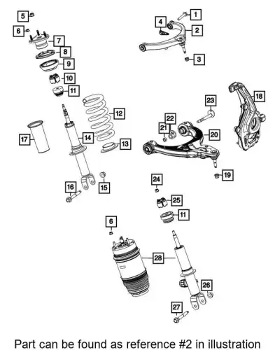 UPPER CONTROL 68401547AA CHRYSLER