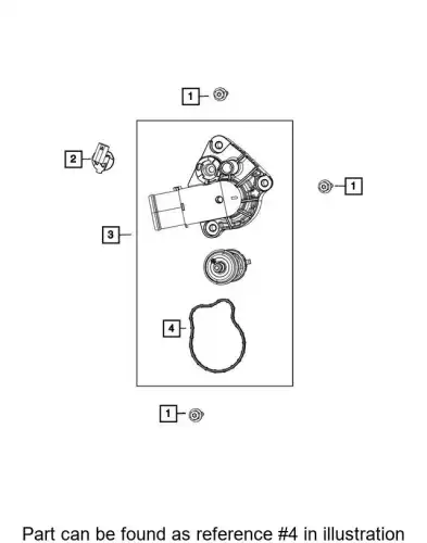 THERMOSTAT 68538186AA CHRYSLER