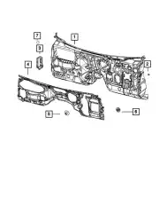 WHEELHOUSE 68347013AC CHRYSLER