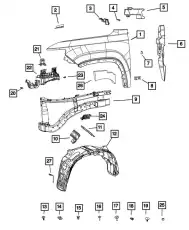 WHEELHOUSE 68347014AD CHRYSLER
